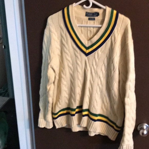 ralph lauren cable knit cricket sweater